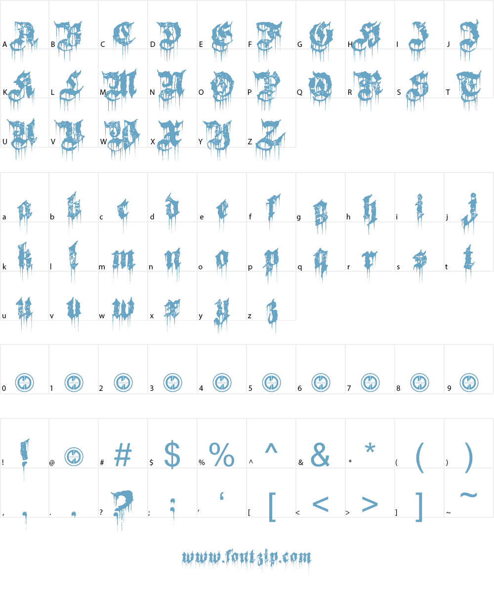 Burn The Witch Font Character